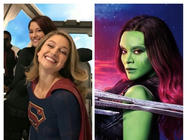 gamora e supergirl