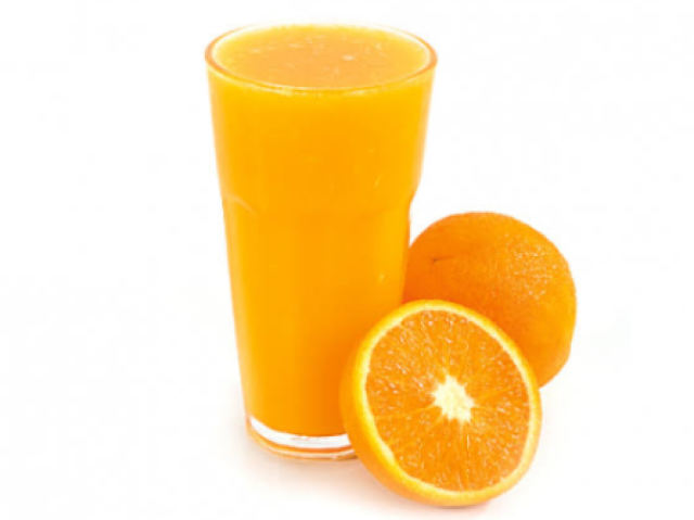 Suco de laranja da mamãe que tava maravilhoso