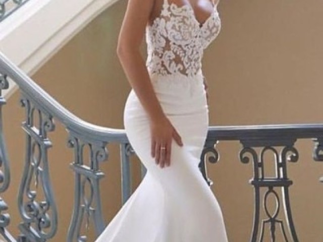 Vestido calda de sereia