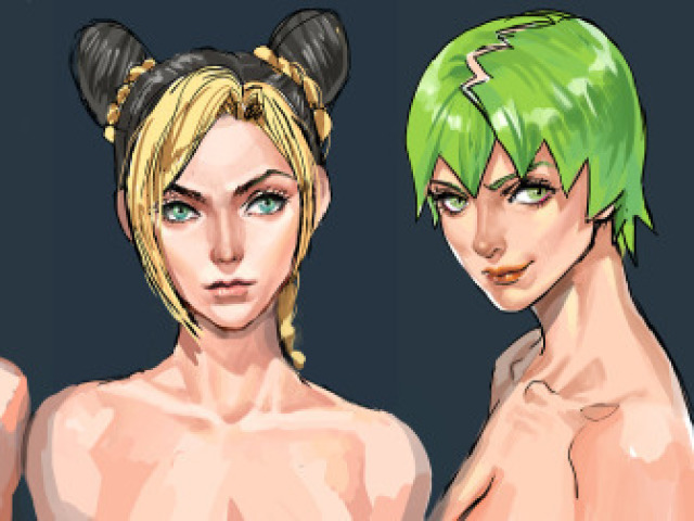 Foo Fighter e Jolyne (na verdade, pode ser que isso não seja yuri)