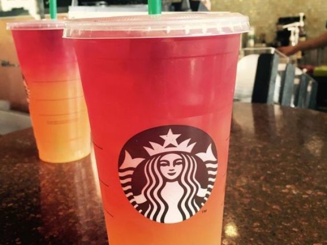 Raspberry iced tea+ mango juice