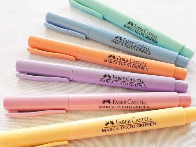 Marca texto da faber castel pastel