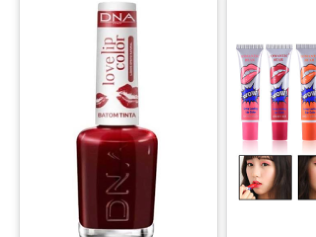 Esse lip tint .
Ingnore o brilho ao lado do lip tint