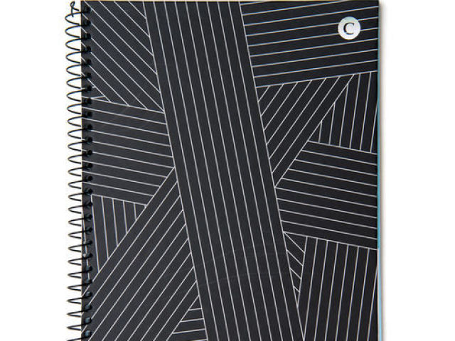 caderno preto lindo