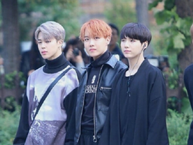 Jimin, J-hope, Suga.