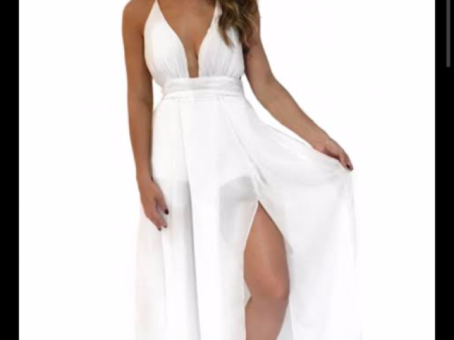 Um vestido branco