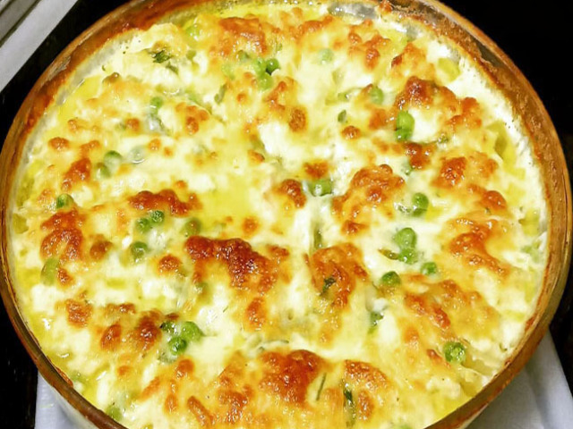 Batata gratinada