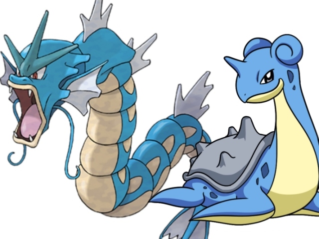 Gyarados e Lapras