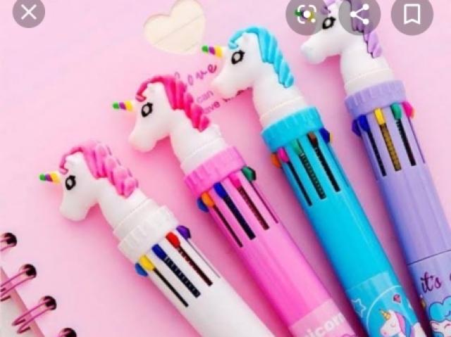 Uma caneta com várias coresss
OMG