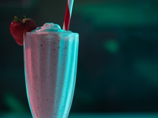 Milk shake de morango