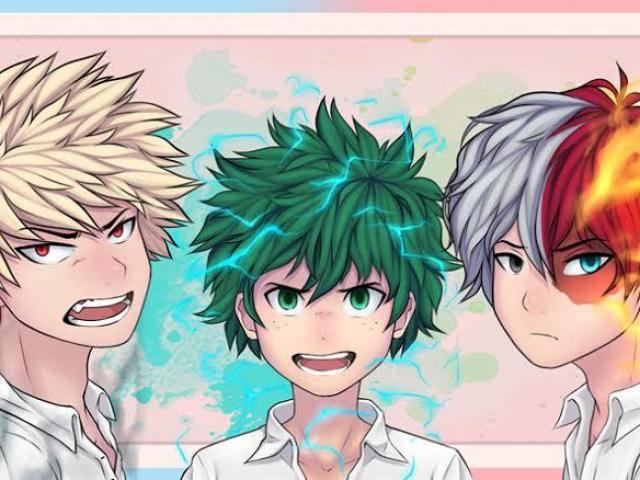 Você é mais Midorya, Todoroki ou Bakugo?
