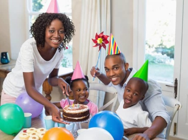 Festa em família em casa