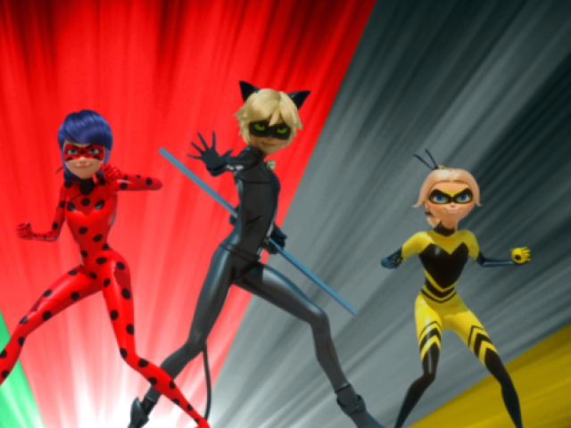 cat noir, ladybug, queen bee