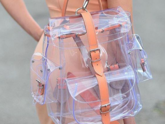 Mochila transparente