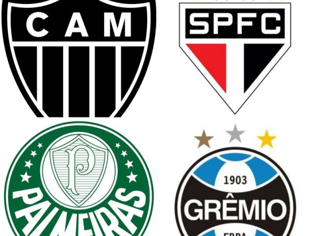 Atlético-MG, São Paulo, Palmeiras e Grêmio.