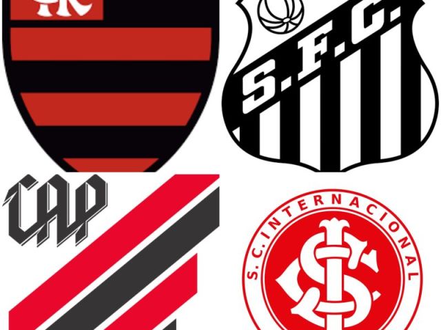 Flamengo, Santos, Athletico e Internacional.