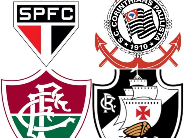 São Paulo, Corinthians, Fluminense e Vasco da Gama.