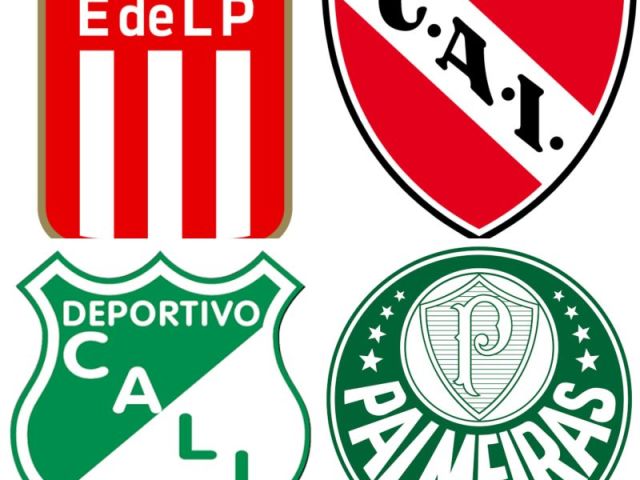 Estudiantes de La Plata x Independiente;
Deportivo Cali x Palmeiras.