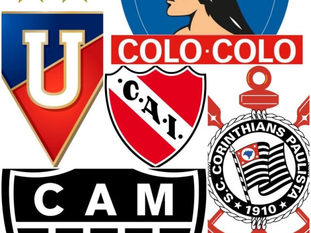 LDU, Colo-Colo, Independiente, Atlético-MG e Corinthians.