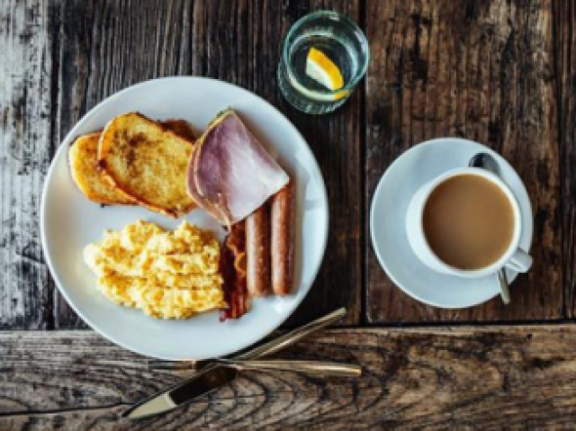 Um café da manhã mais simples porém gostoso