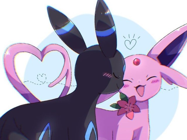 Espeon e Umbreon (nya.. eles são bonitinhos juntos)