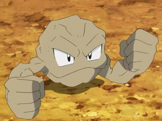 Recuso a batalha! Vou pegar alguns pokémons! Oh, acabei de ver um geodude!