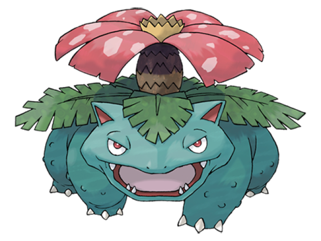 Venusaur (evolução do Ivysaur/Bulbasaur)