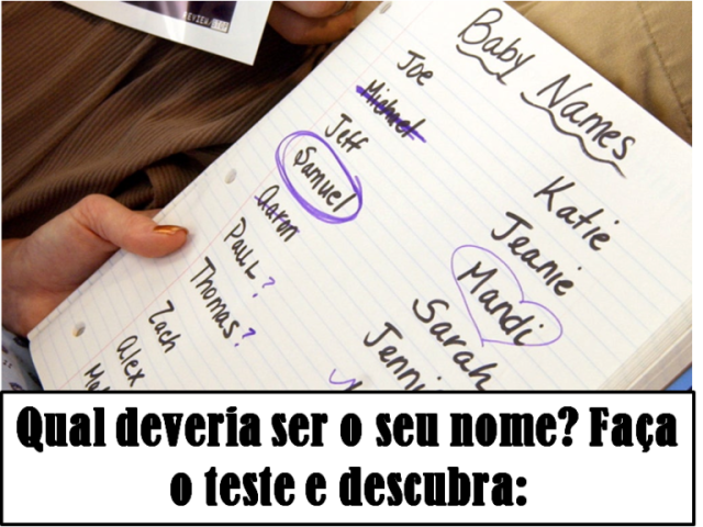 Qual deveria ser o seu nome?