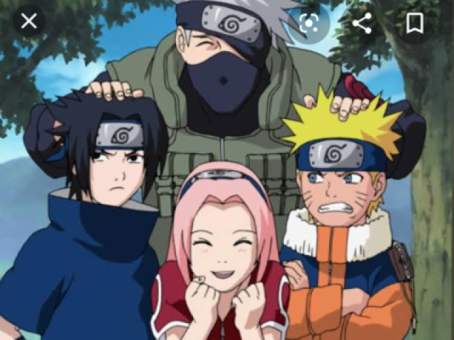 Kakashi,naruto,Sasuke,sakura.