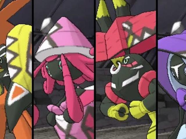 Tapu Koko , Tapu Fini , Tapu Bulu , Tapu Lele