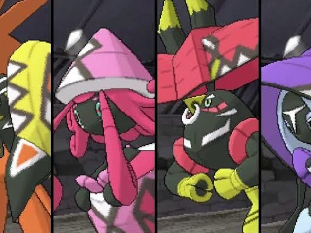 Tapu Koko , Tapu Fin , Tapu bolo , Tapu Lele