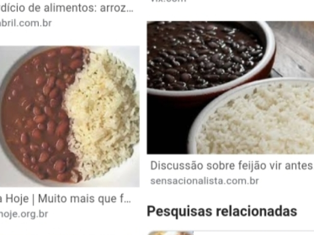 Arroz com feijão