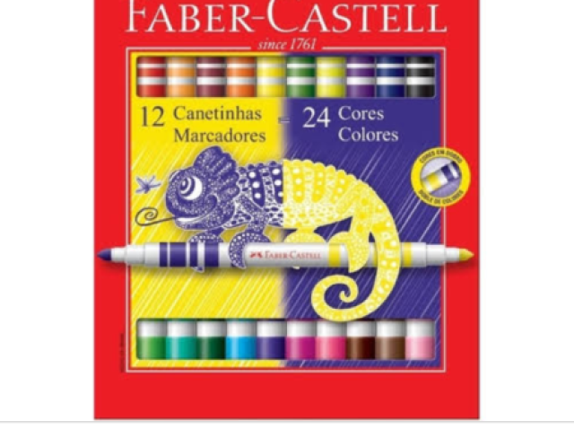 Faber castelo duas cores em uma só caneta