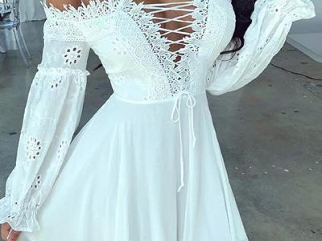 Um vestido Branco