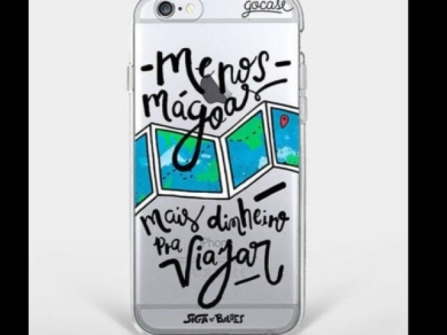 Capinha "Menos mágoas mais dinheiro pra viajar"