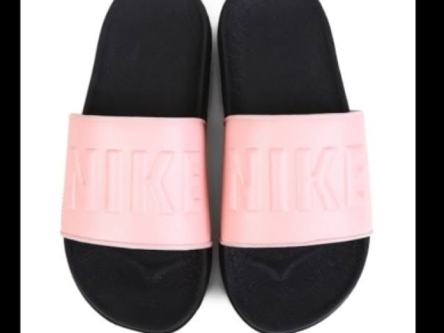 Chinelo Nile Rosa e Preto