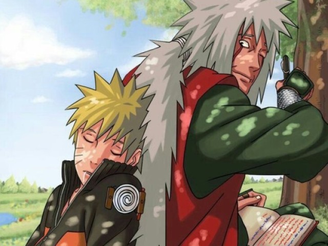 Naruto e Jiraiya