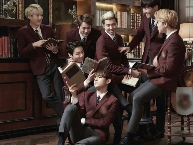 Monte o seu material e descubra quem do BTS seria seu amigo na escola!