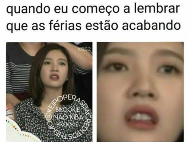 Quando eu começo a lembrar que as férias estão acabando