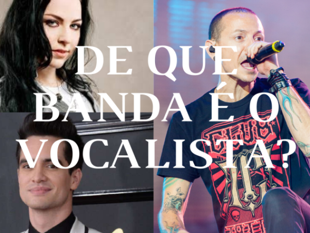 De que banda de rock é esse vocalista?