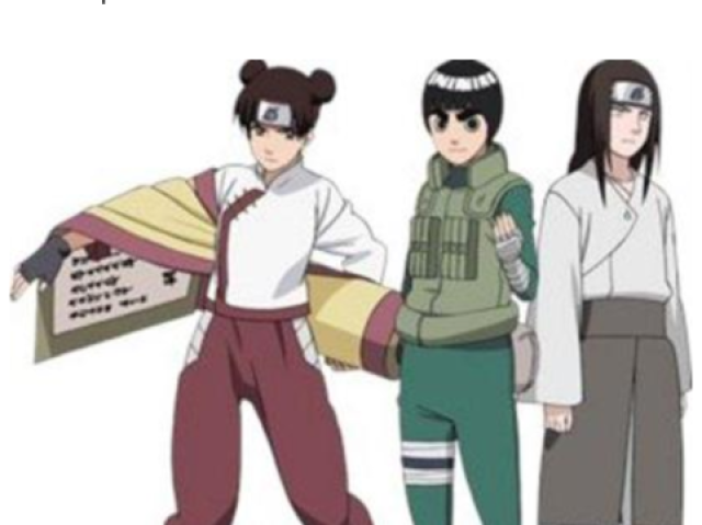 Time 9 neji,ten ten é rock lee