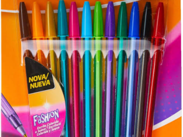 Escolha suas canetas coloridas
