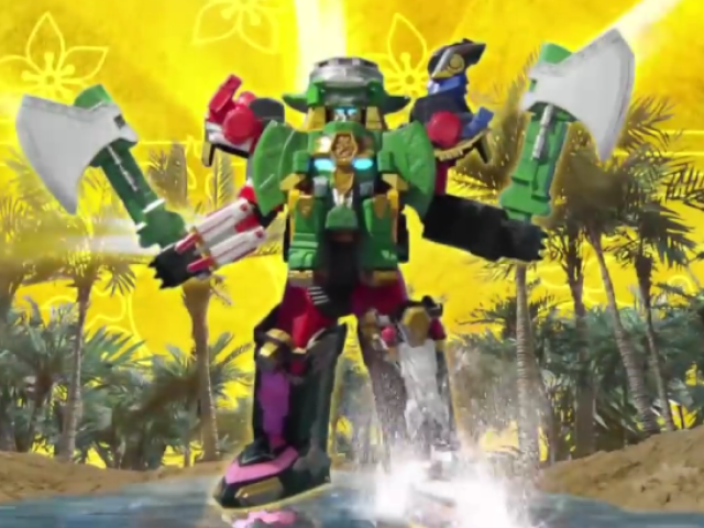 Rumble Tusk Ninja Steel Megazord