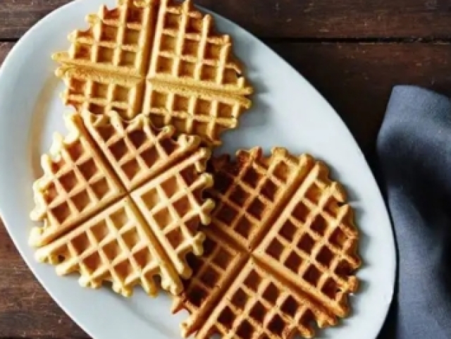 Waffle de grão de bico