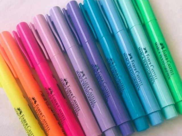 FABER CASTELL É TUDO,COM ESSES MARCA TEXTOS LINDOS