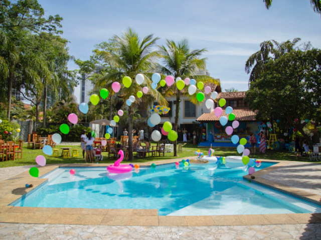 Festa na piscina