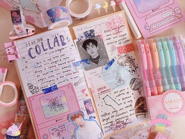 Material escolar kawaii