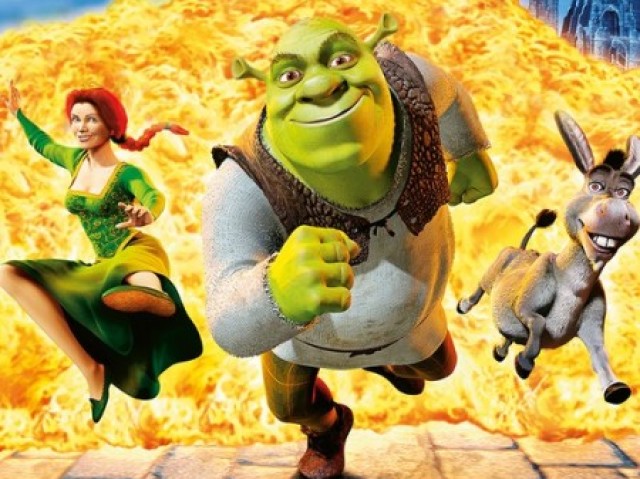 De qual dos filmes do Shrek é a cena?