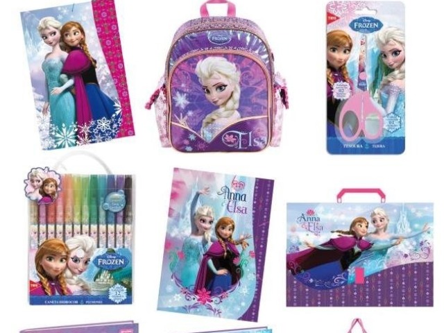 Material escolar da Frozen!