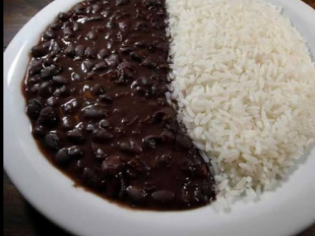 Arroz e feijão